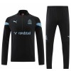 Olympique de Marseille Quarter Zip Trenings Collegegenser 22-23 Svart - Herre